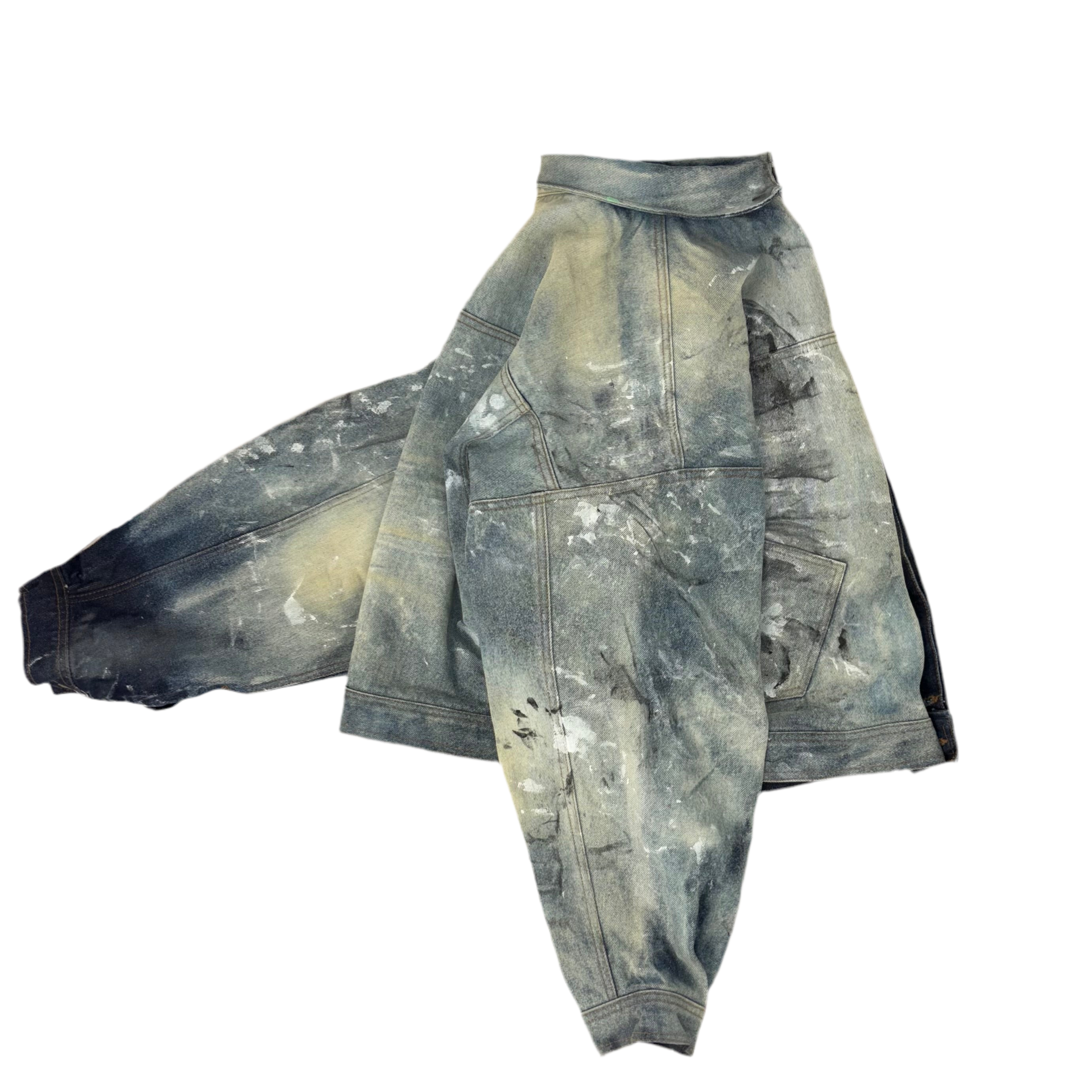 ss25 RCPPBID DRAPED DENIM JACK